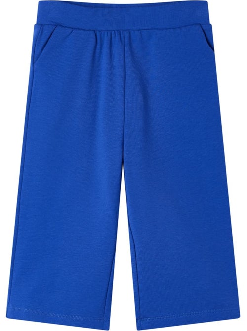 Pantalon enfant coupe droite ample en coton élasthanne à taille élastique - vidaxl - Kiabi