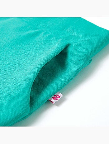 Pantalon enfant coupe droite ample en coton élasthanne à taille élastique - vidaxl