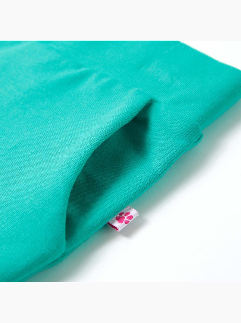 Pantalon enfant coupe droite ample en coton élasthanne à taille élastique - vidaxl Vert - Kiabi
