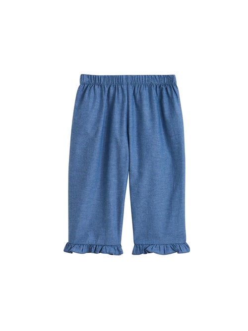Pantalon enfant en chambray Camila - Kiabi