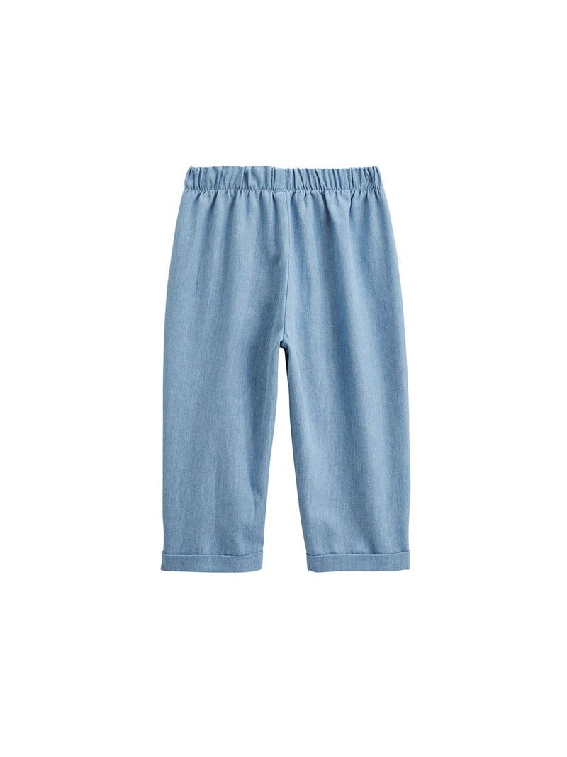 Pantalon enfant en chambray Ciao Milano Bleu - Kiabi