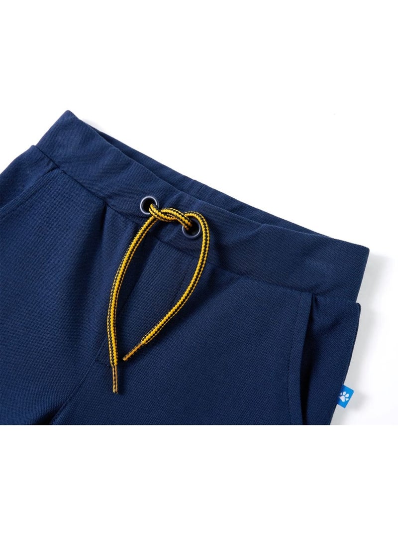 Pantalon enfant en coton à taille élastique - vidaxl Bleu marine - Kiabi