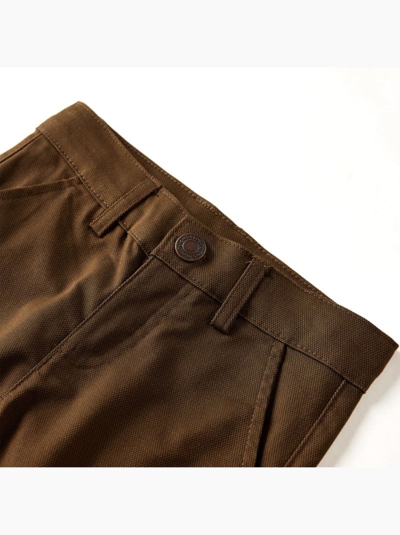 Pantalon enfant en coton à taille élastique - vidaxl Marron - Kiabi
