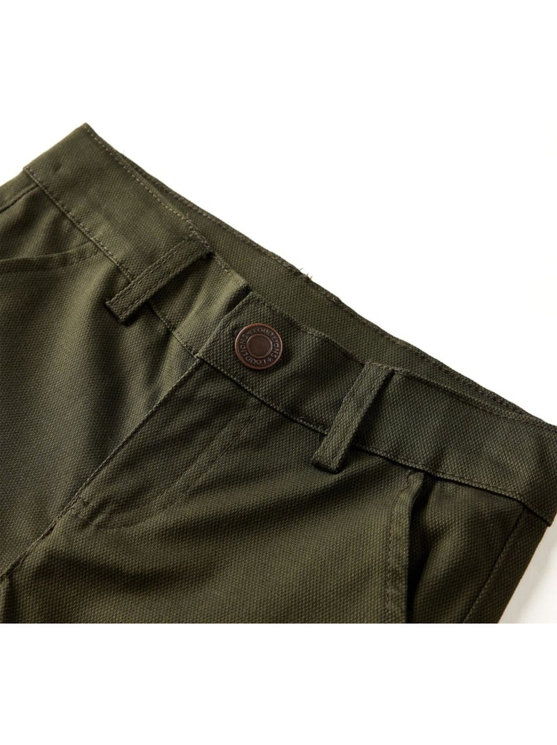 Pantalon enfant en coton à taille élastique - vidaxl Vert - Kiabi