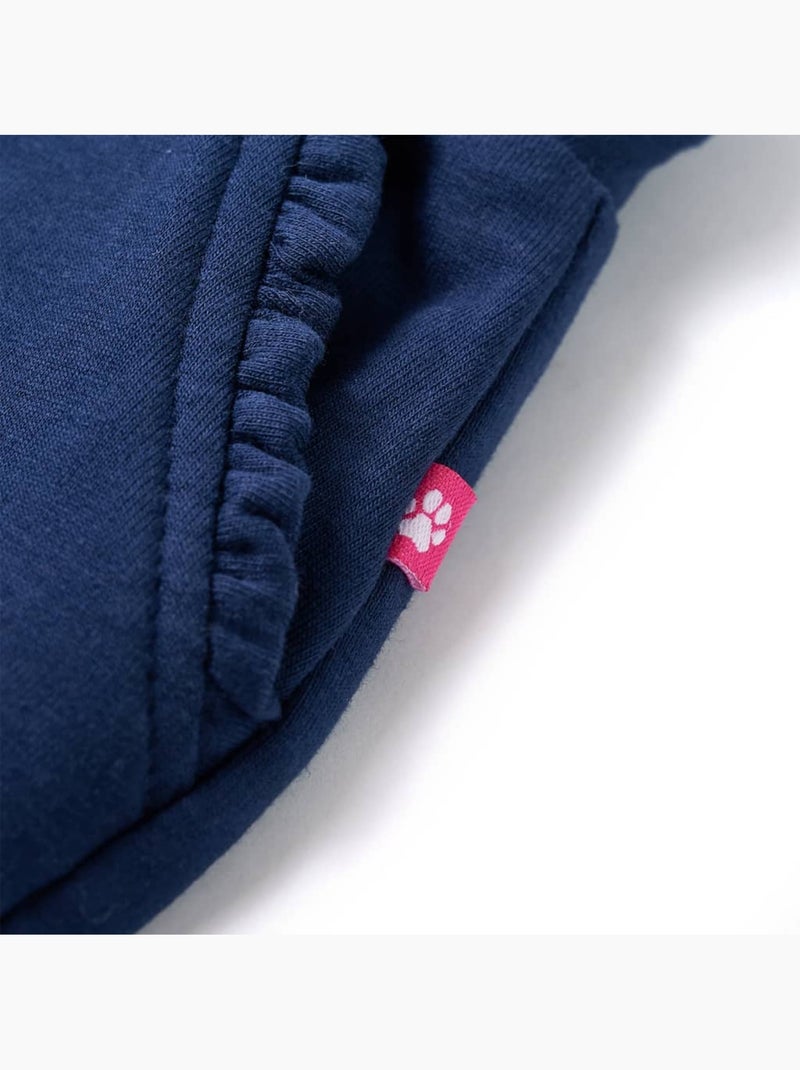 Pantalon enfant en coton à taille élastique et cordon - vidaxl Bleu - Kiabi