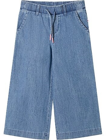 Pantalon enfant en coton taille élastique jambes larges - vidaxl