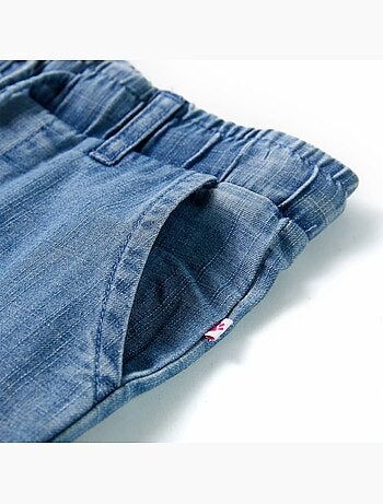 Pantalon enfant en coton taille élastique jambes larges - vidaxl
