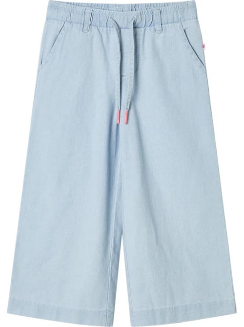 Pantalon enfant en coton taille élastique jambes larges - vidaxl - Kiabi