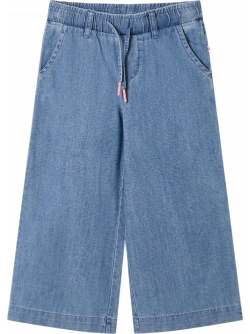 Pantalon enfant en coton taille élastique jambes larges - vidaxl - Kiabi Pantalon enfant en coton taille élastique jambes larges - vidaxl - Kiabi