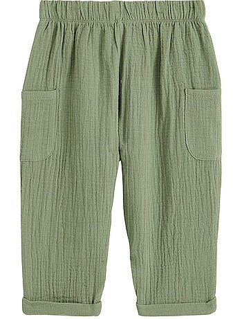 Pantalon enfant en gaze de coton Gabin