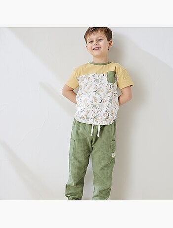 Pantalon enfant en gaze de coton Gabin