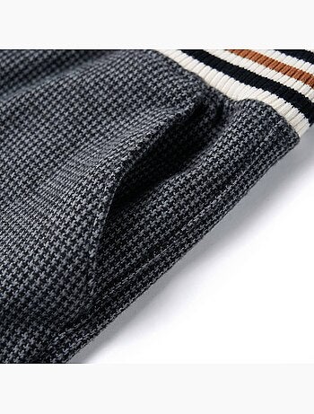 Pantalon enfant en mélange coton pied-de-poule - vidaxl