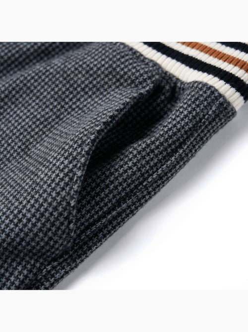 Pantalon enfant en mélange coton pied-de-poule - vidaxl - Kiabi