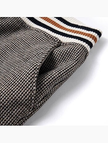 Pantalon enfant en mélange coton pied-de-poule - vidaxl