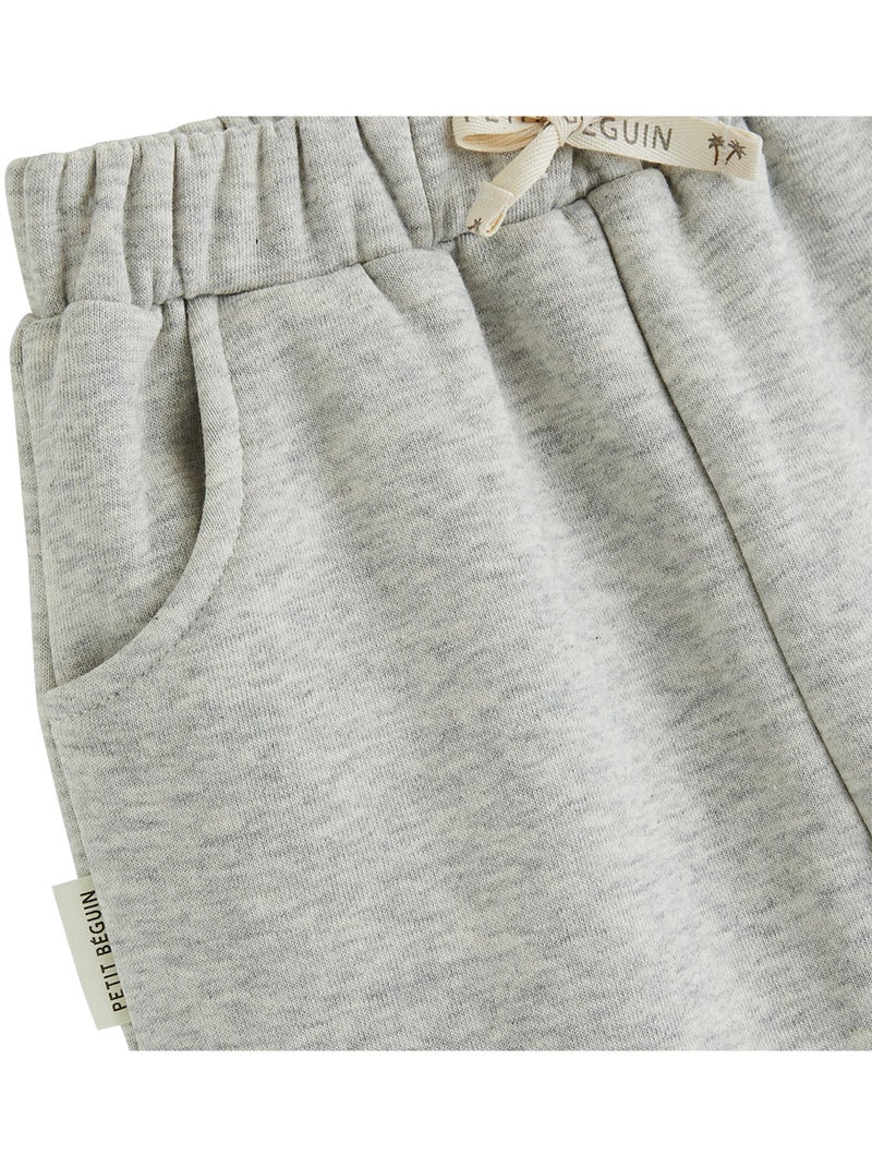 Pantalon enfant en molleton Gris - Kiabi
