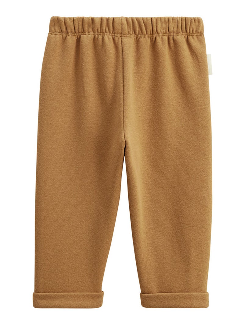 Pantalon enfant en molleton Lamascotte Camel - Kiabi