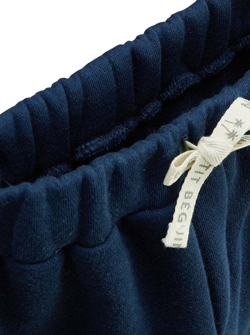 Pantalon enfant en molleton Oscar Bleu - Kiabi