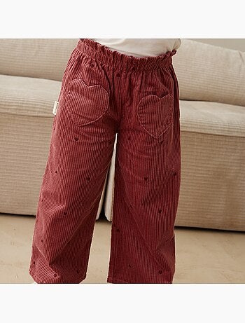 Pantalon enfant en velours côtelé aimée