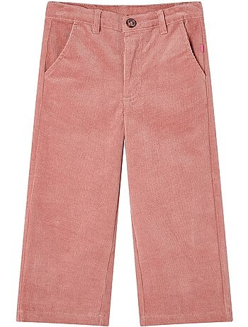 Pantalon enfant en velours côtelé ancien coupe droite - vidaxl