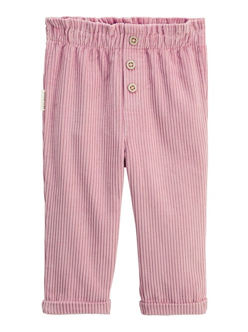 Pantalon enfant en velours côtelé Céleste - Kiabi