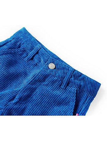 Pantalon enfant en velours côtelé large avec taille élastique - vidaxl