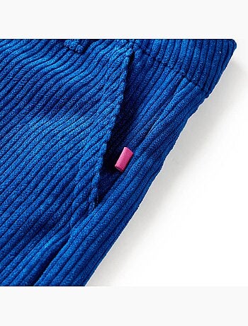 Pantalon enfant en velours côtelé large avec taille élastique - vidaxl