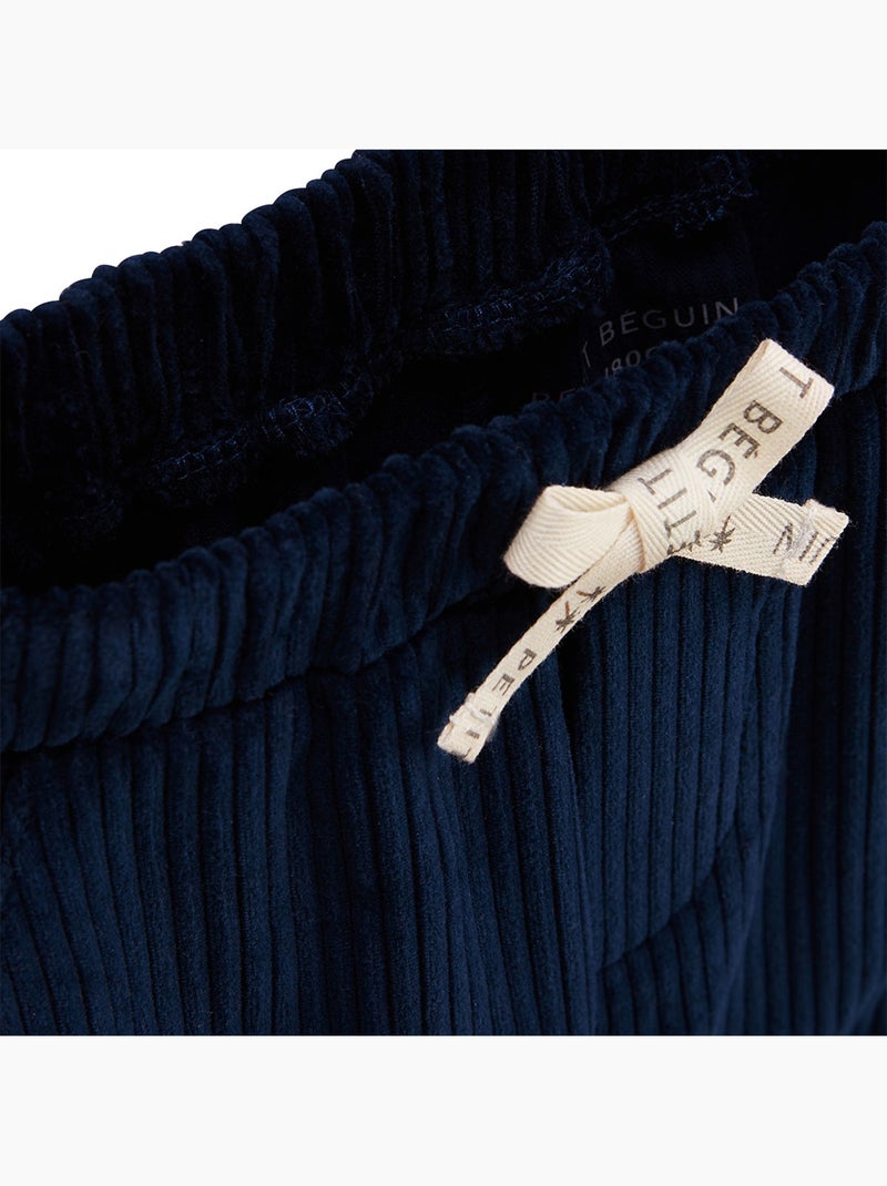 Pantalon enfant en velours c?tel? Boavista Bleu - Kiabi