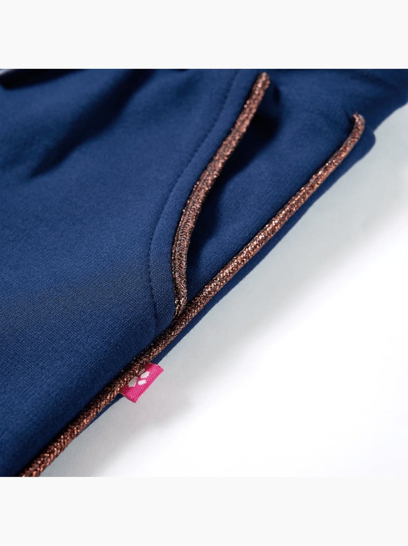 Pantalon enfant en viscose avec taille élastique et lien - vidaxl Bleu - Kiabi