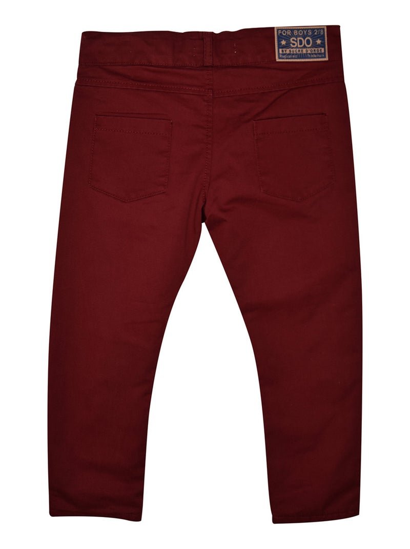 PANTALON ENFANT FEODOR Rouge - Kiabi