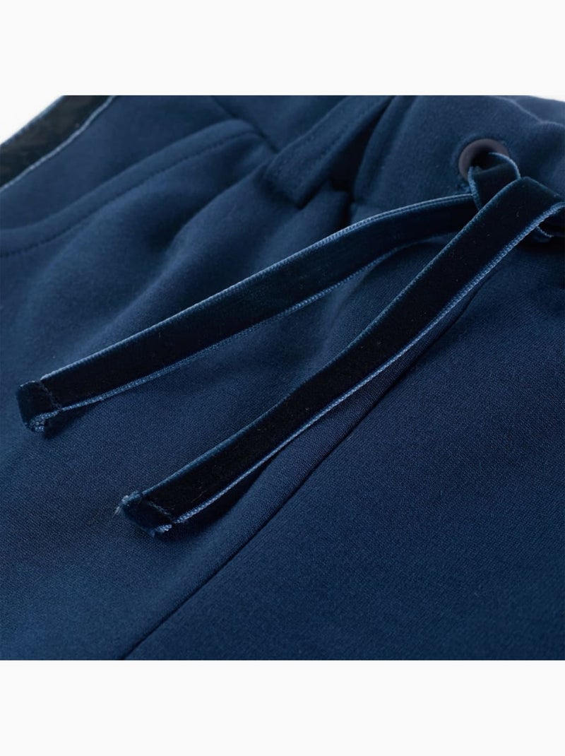 Pantalon enfant nuit avec galons noirs - vidaxl Bleu - Kiabi