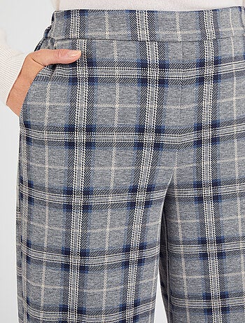 Pantalon enfilable à carreaux - Damart