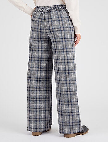 Pantalon enfilable à carreaux - Damart