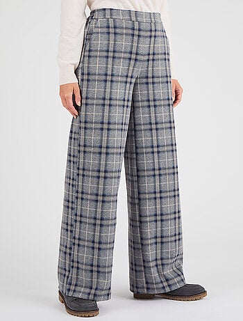 Pantalon enfilable à carreaux - Damart