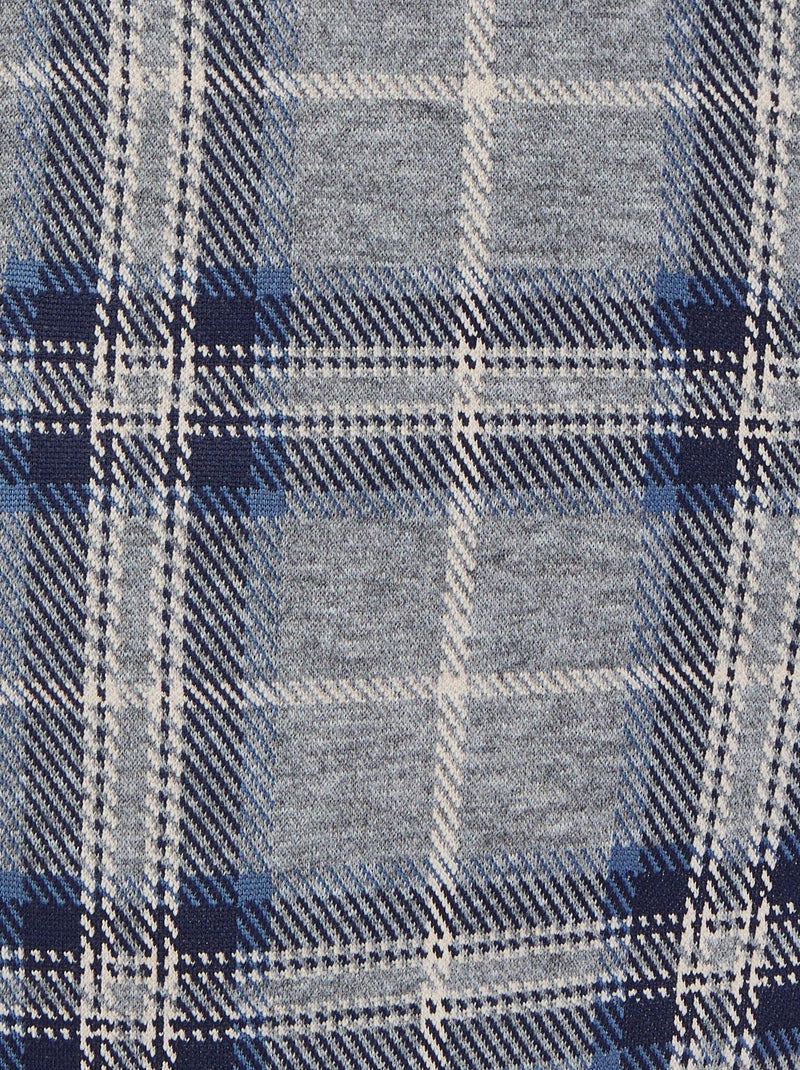 Pantalon enfilable à carreaux - Damart Beige - Kiabi