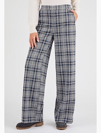 Pantalon enfilable à carreaux - Damart