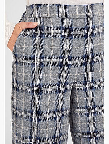 Pantalon enfilable à carreaux - Damart