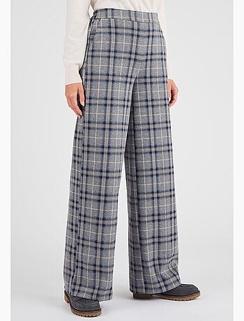 Pantalon enfilable à carreaux - Damart