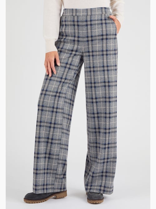 Pantalon enfilable à carreaux - Damart - Kiabi