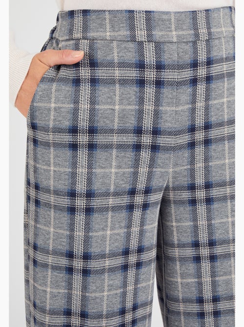 Pantalon enfilable à carreaux - Damart - Kiabi