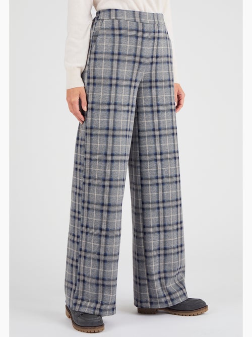 Pantalon enfilable à carreaux - Damart - Kiabi