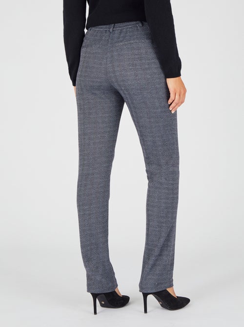 Pantalon enfilable en maille jacquard émerisée - Damart - Kiabi