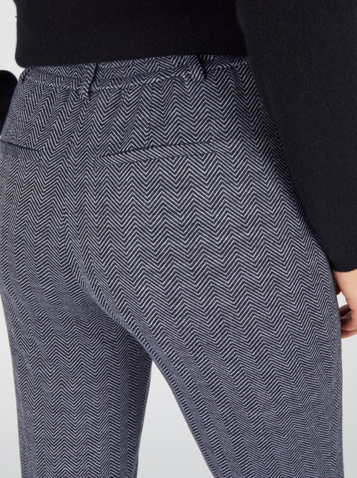 Pantalon enfilable en maille jacquard émerisée - Damart - Kiabi