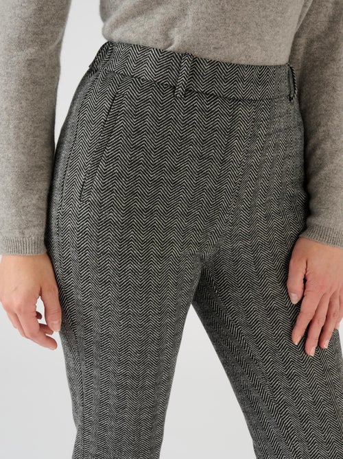 Pantalon enfilable en maille jacquard émerisée - Damart - Kiabi