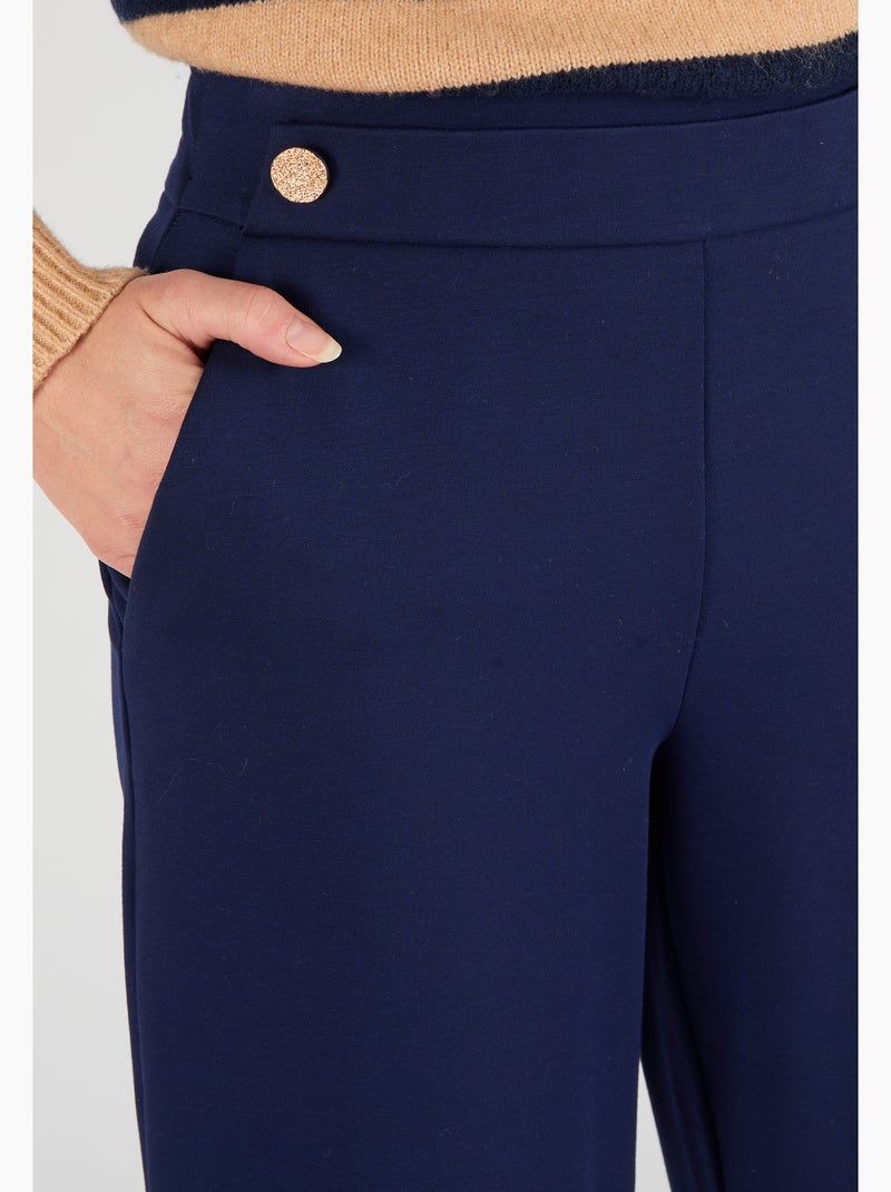 Pantalon enfilable maille milano - Damart Bleu - Kiabi
