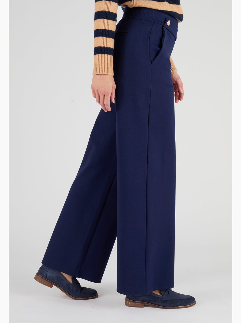 Pantalon enfilable maille milano - Damart Bleu - Kiabi