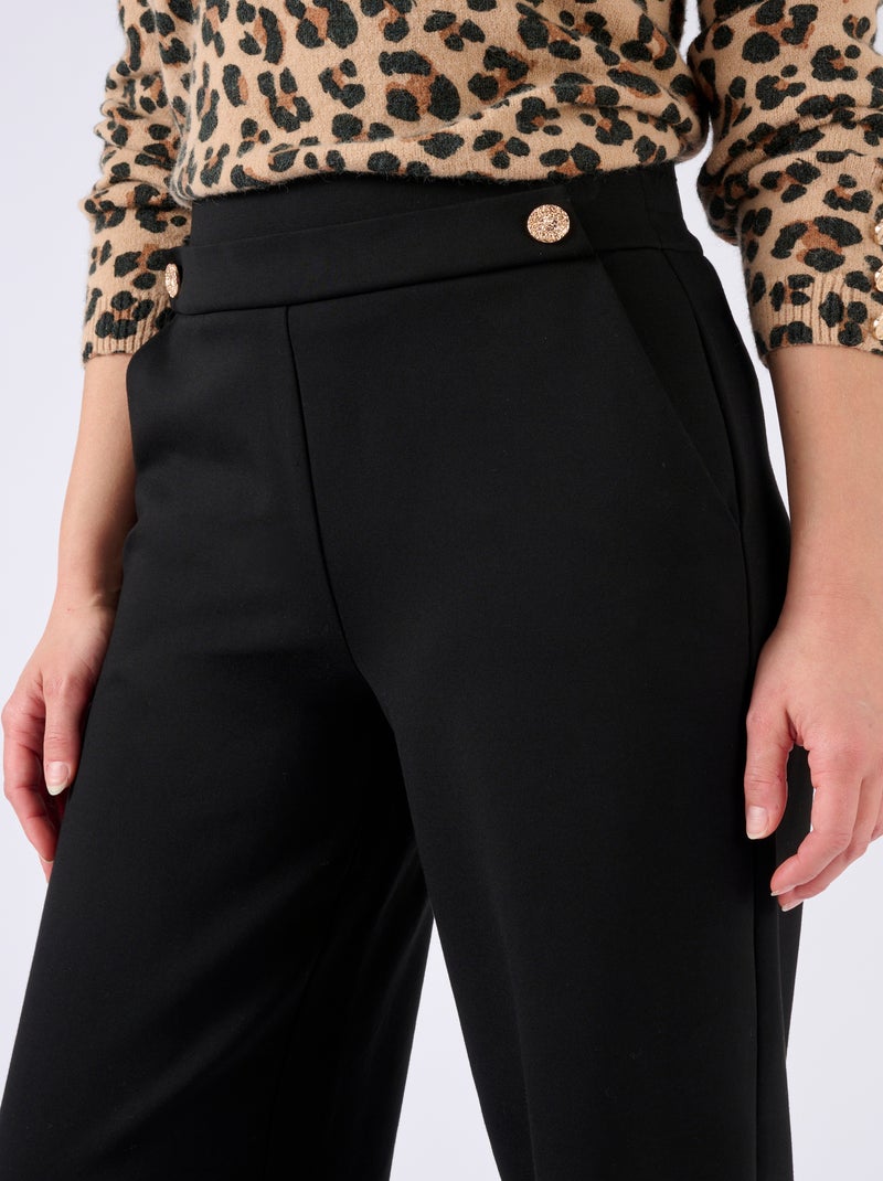 Pantalon enfilable maille milano - Damart Noir - Kiabi