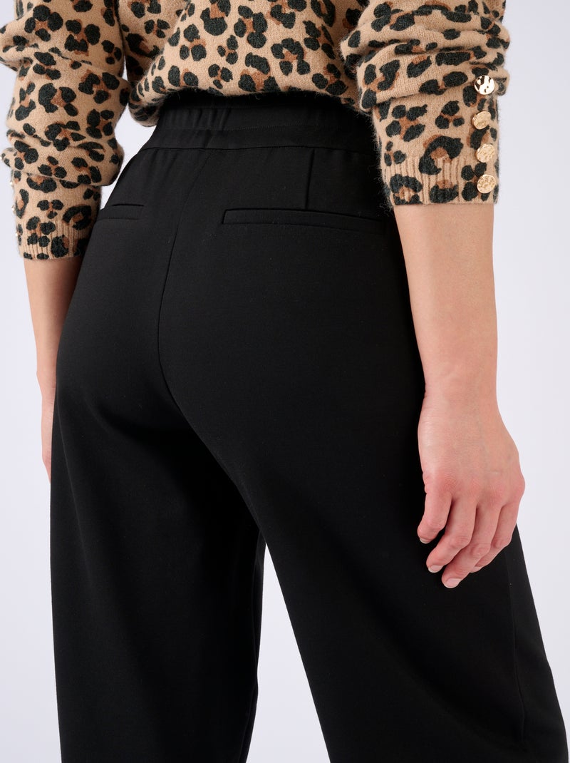 Pantalon enfilable maille milano - Damart Noir - Kiabi