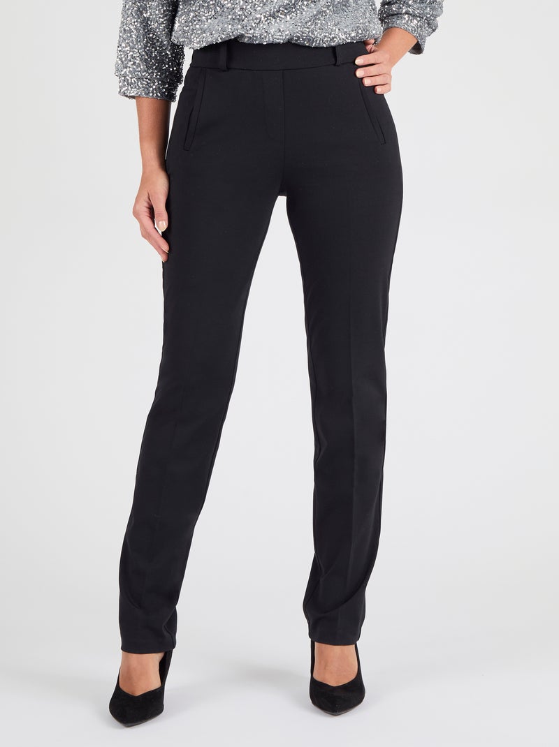 Pantalon enfilable maille milano bi-extensible Perfect Fit by Damart - Damart Noir - Kiabi