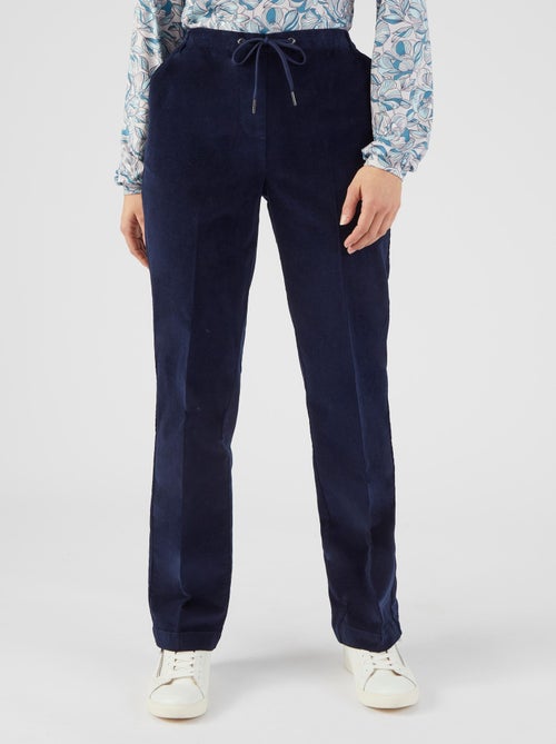 Pantalon enfilable velours - Damart - Kiabi