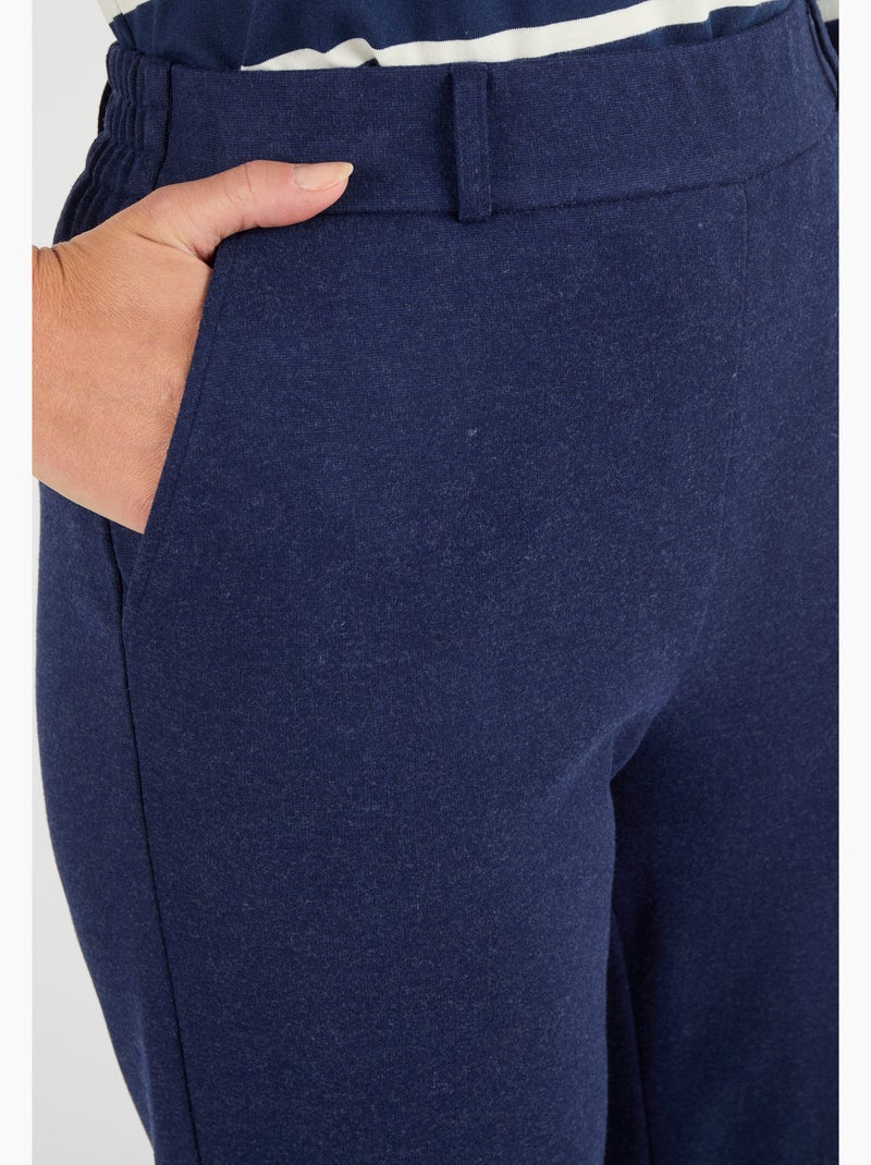 Pantalon enfilable viscose Lenzing(TM) EcoVero(TM) - Damart Bleu - Kiabi